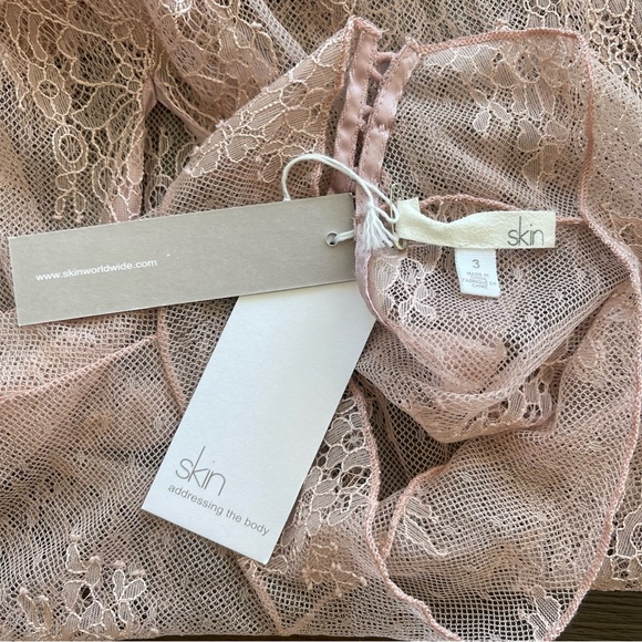 SKIN Lace Bodysuit in Blush Pink - Picture 5 of 9